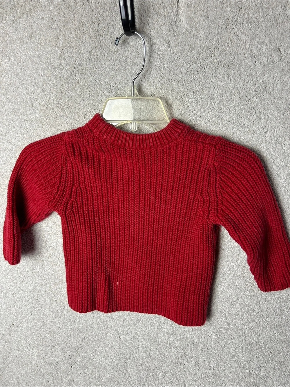 Vintage OshKosh B'gosh Red Knit Train Sweater Crewneck